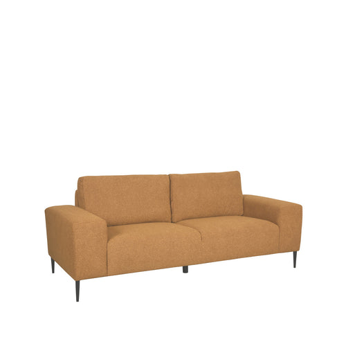 LABEL51 3-Zits Bank Ferraro - Geel Bouclé - 212x88x85cm - vtwonen shop