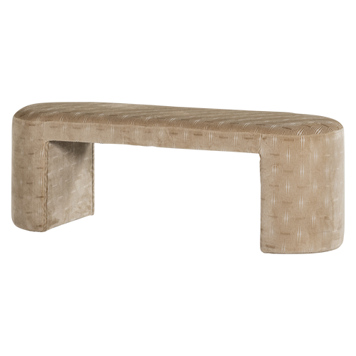 WOOOD bankje dessin Jacob - Geweven stof - Naturel - 46x130x46
