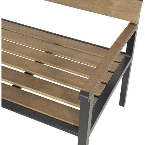 Lesli Living loveseat Arezzo - zwart - 120x56x85,5cm