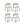 Furnhouse eetkamerstoel Diana - Beige - Stof (Bouclé) - Set van 4