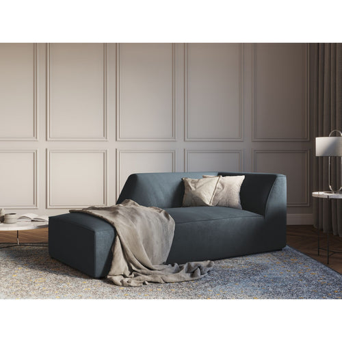 Cosmopolitan Design - Linker meridiaan Siena ribfluwelen blauw - 181x93x69cm