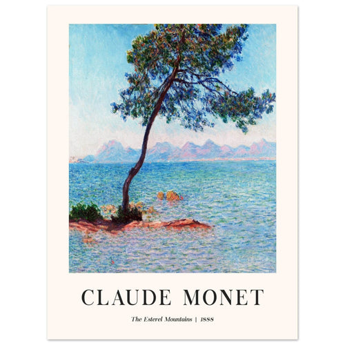 Artfulprints  Claude Monet - The Esterel Mountains   poster 30x40 cm - vtwonen shop