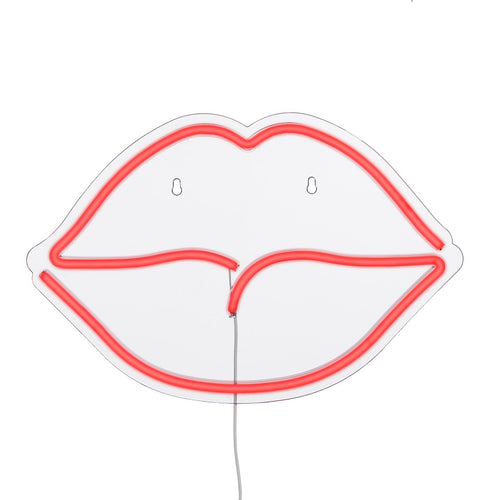 Luca Lighting Neonverlichting Lippen - L40 x B28 cm - Rood