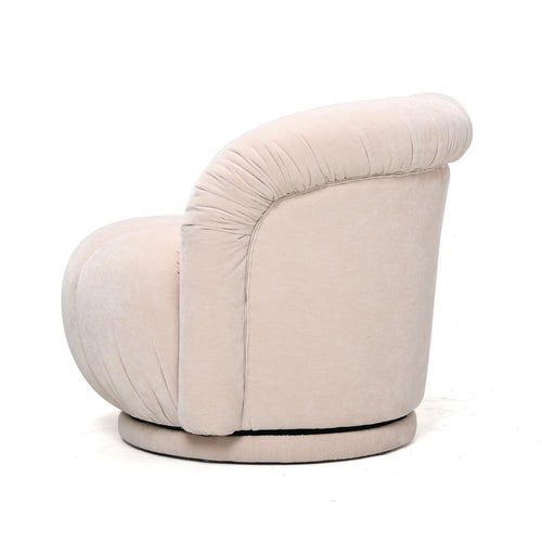 DÉJA Living Fauteuil Arby - Beige Stof/Metaal - 86x84x70cm - vtwonen shop