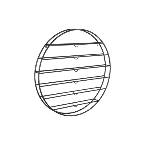 Present Time wijnrek Redondo - zwart - 80x9x80cm - vtwonen shop