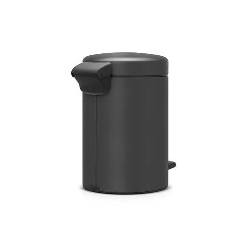 Brabantia NewIcon Pedaalemmer, 3 liter, kunststof binnenemmer - Mineral Infinite Grey