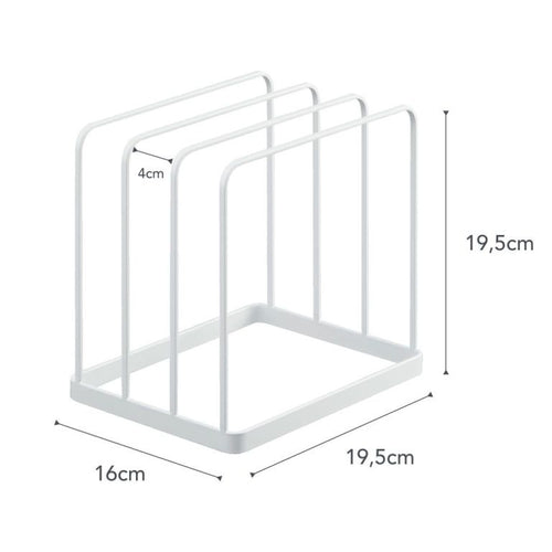 Yamazaki Dienblad en Snijplank Standaard - Tower - Wit - vtwonen shop
