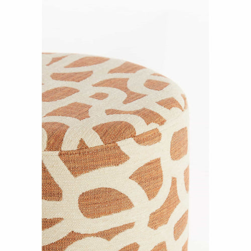 Light & Living poef Davonte - oranje - Ø40cm - vtwonen shop