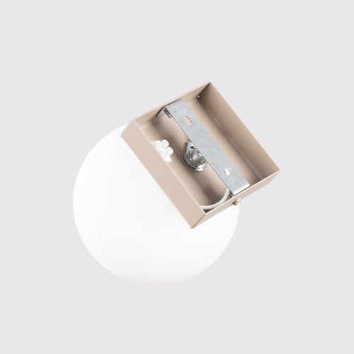 Sollux Lighting Plafondlamp YOLI 1 taupe - 12x12x14,5cm