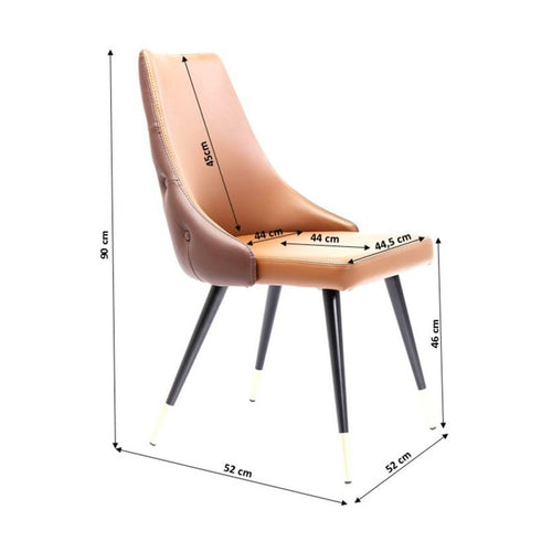 Kare Design Stoel Urban Desire bruin - vtwonen shop