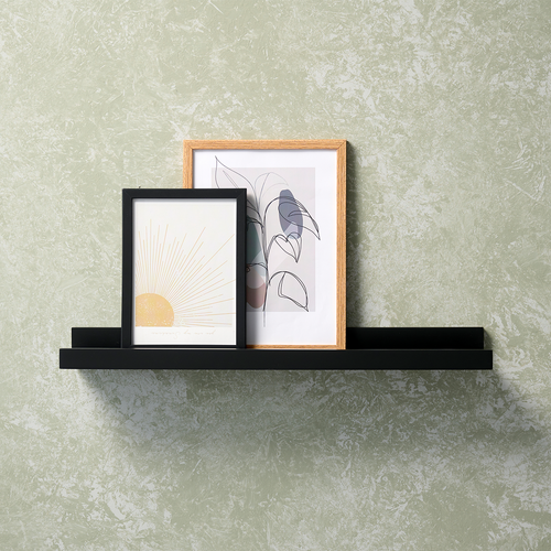 Lisomme Liv houten wandplank zwart - 50 x 10 cm