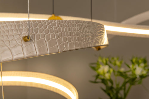 Lucide hanglamp SLALOM - Geïntegreerde LED - Beige - vtwonen shop