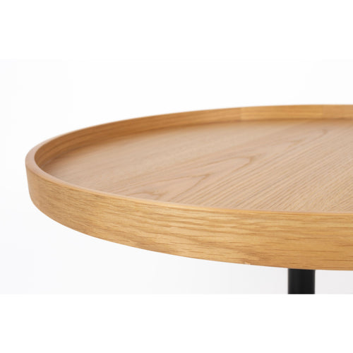 Housecraft living Yuri Bijzettafel Rond Hout 70x70 cm (L) Eiken - Bruin - vtwonen shop