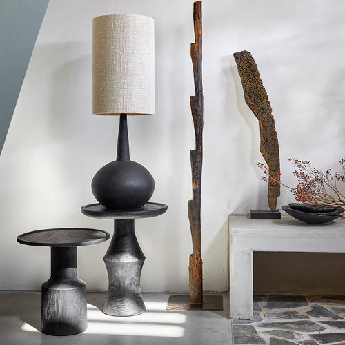 Raw materials teak bijzettafel Twilight -50x50x60 cm
