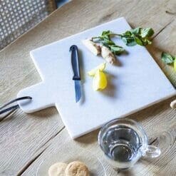 FurniLux Snijplank CB2 Wit Vierkant 25x27x1 cm. - vtwonen shop