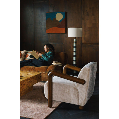 Dutchbone Lounge Chair Robinson - Beige - vtwonen shop