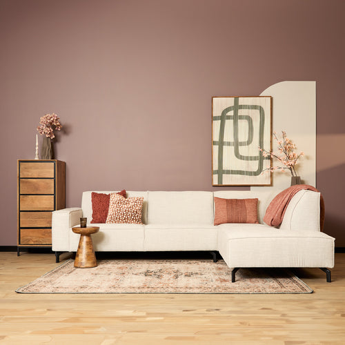 MySofa 2,5-zits Hoekbank Floris - Rechts Beige Stof - 285x210x82cm