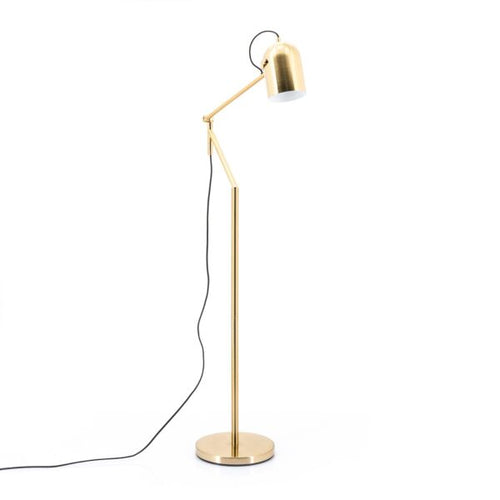 FurniLux SLEEK VLOERLAMP  GOUD - Verstelbaar en Stijlvol - 47x28x161cm - vtwonen shop