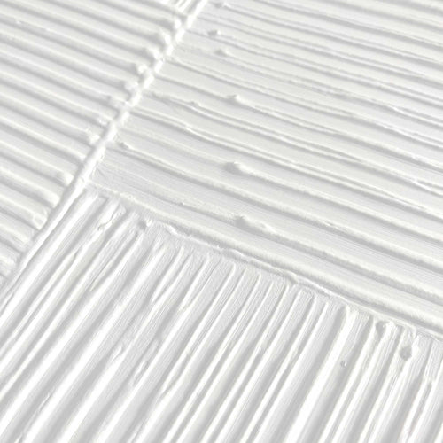 Reinders Diagonal White schilderij 3d art -  wit - woonkamer - 40x30cm