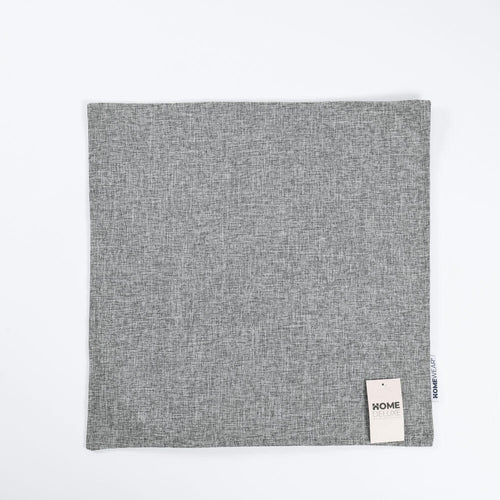 HOME DELUXE Linnen kussenhoes CHARM met kussenvulling - Grijs