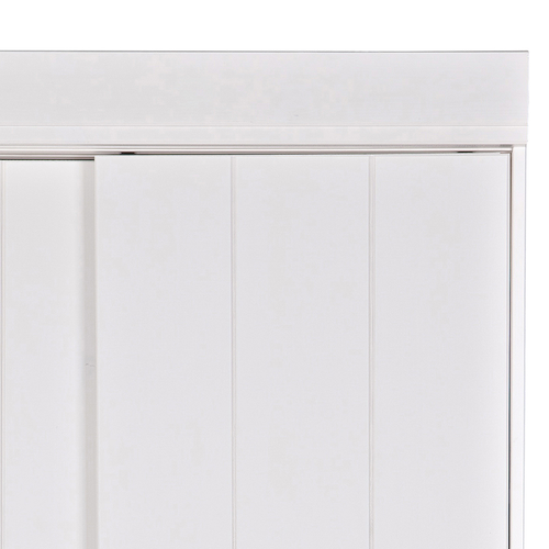 WOOOD plankenkast met schuifdeuren Row - Grenen - Wit - 195x85x44