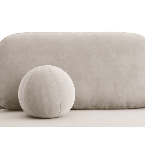 Cosmopolitan Design - Slaapbank met opbergdoos Sophia 3-zits, flueel beige - 110x202x89cm