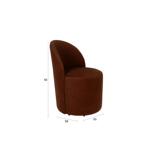 Zuiver Plush Fauteuil Bruin