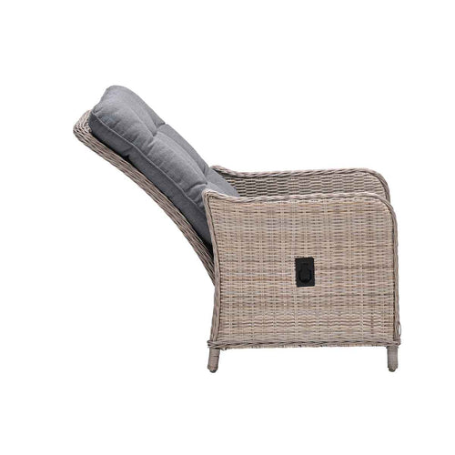 Milwaukee verstelbare fauteuil - vintage willow -mystic grey