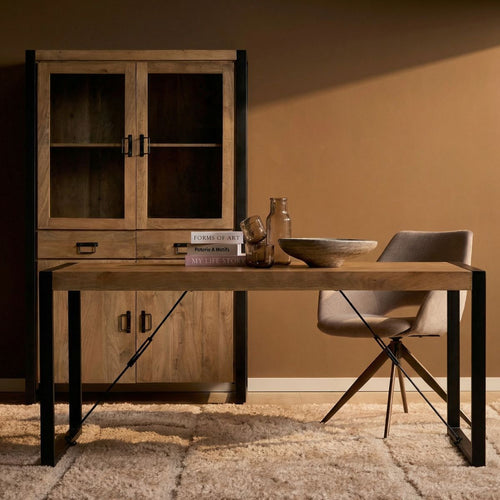 Starfurn Eettafel Britt - Rechthoekig Naturel Hout - 140x80x76cm