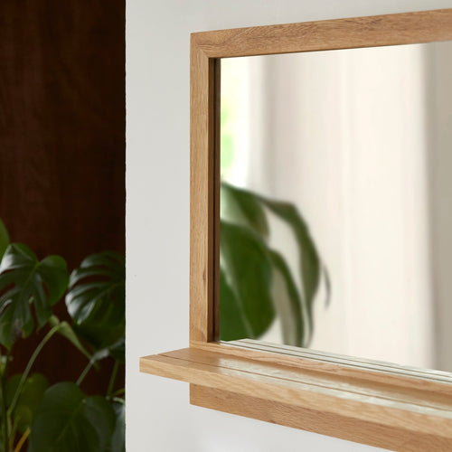 Tikamoon Eikenhouten spiegel 120 x 50 cm - Naturel - vtwonen shop