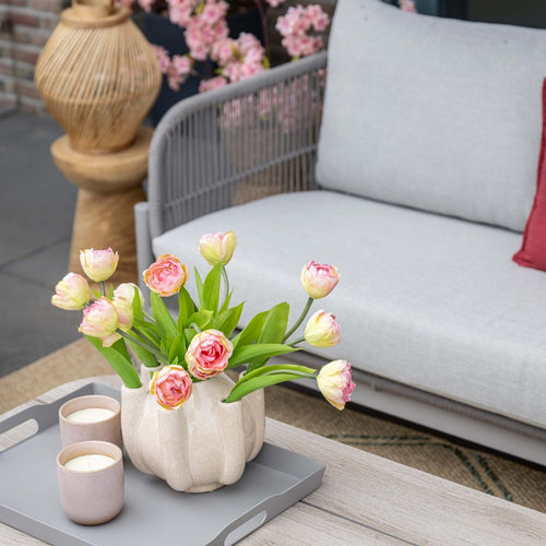 Garden Impressions Loungeset Luzia 3-delig - taupe - grey sand