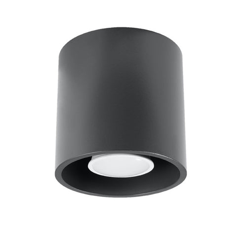 Sollux Lighting Plafondlamp ORBIS 1 antraciet - 10x10x10cm