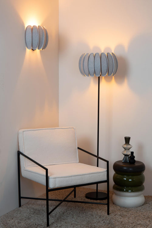 Lucide wandlamp SPENCER - 1xE27 - Grijs