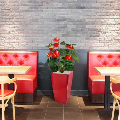 Maxifleur Anthurium deluxe kunstplant 50cm - rood