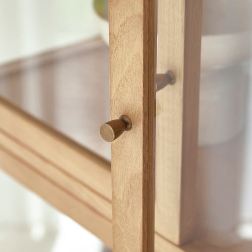 Tikamoon Eiken vitrinekast - Naturel - vtwonen shop