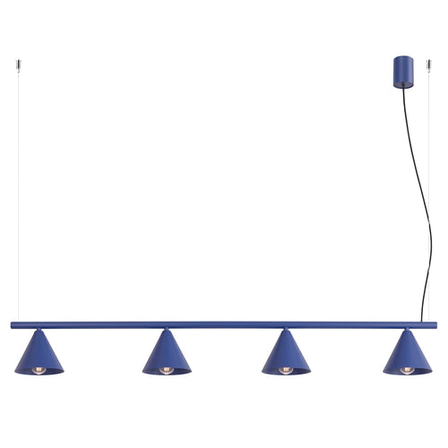 Sollux Lighting Kroonluchter NOX 4L ultramarijn - 122x14x215cm