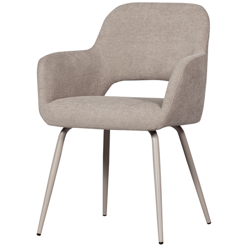 WOOOD eetkamerstoelen Jenny - Polyester - Naturel - Set van 6