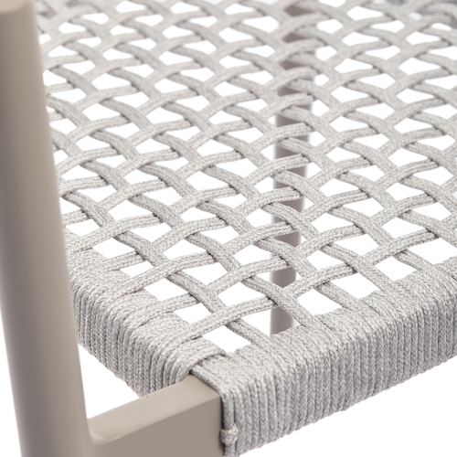 WOOOD tuinstoel Yellow - Touw/Aluminium - Lichtgrijs - Set van 2 - vtwonen shop