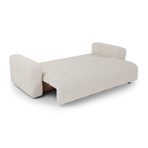 Premium Interiors - Slaapbank met opbergruimte VIBE - bouclé-stof crème 247cm