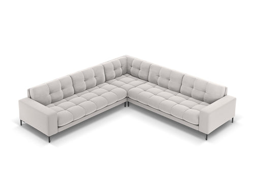 Cosmopolitan Design Symmetrische hoekbank Bali 6-zits, flueel, geld - 256x256x75cm