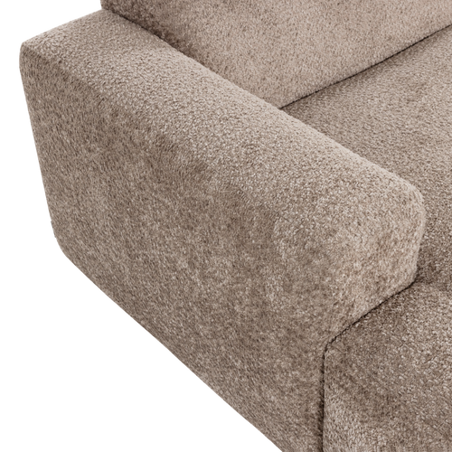 WOOOD chaise longue bank links Mojo Base - Wollig - D.zand - 74x112x162