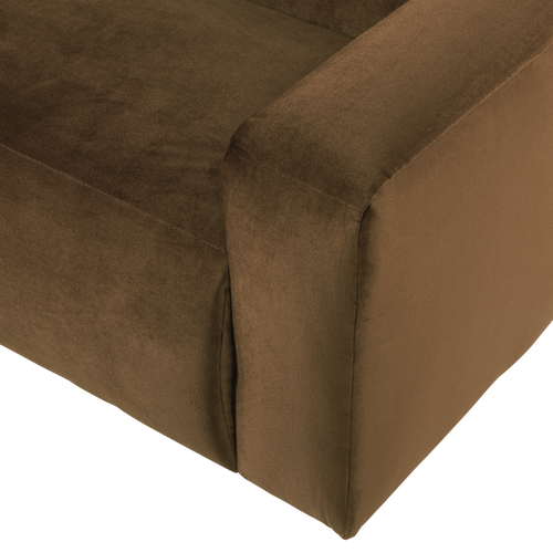 WOOOD 2-zits bank arm rechts Mojo Base - Velvet - Honinggeel - 74x185x97