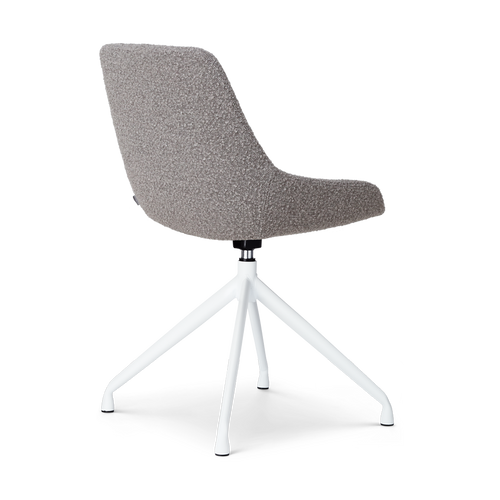 Nolon Nola-Isa Draaibare Eetkamerstoelen Bouclé Taupe - Wit - 2x - vtwonen shop