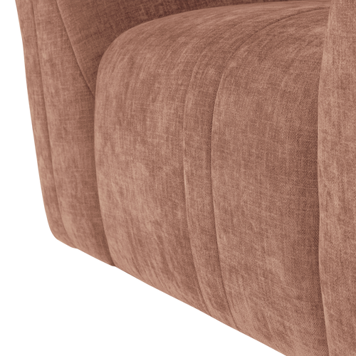 WOOOD fauteuil Omaire - Chenille - Lichtroze