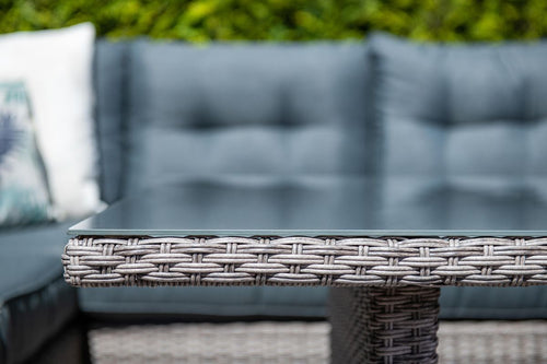 Blue bird lounge-diningset - 5-delig - links - grey - reflex black - vtwonen shop