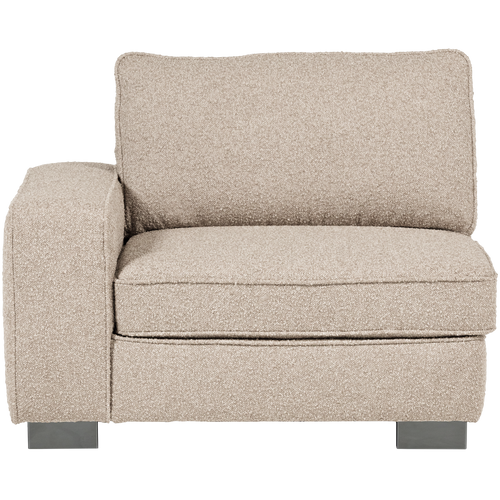 vtwonen element 1-zits met arm links Lazy - Bouclé - Naturel - vtwonen shop
