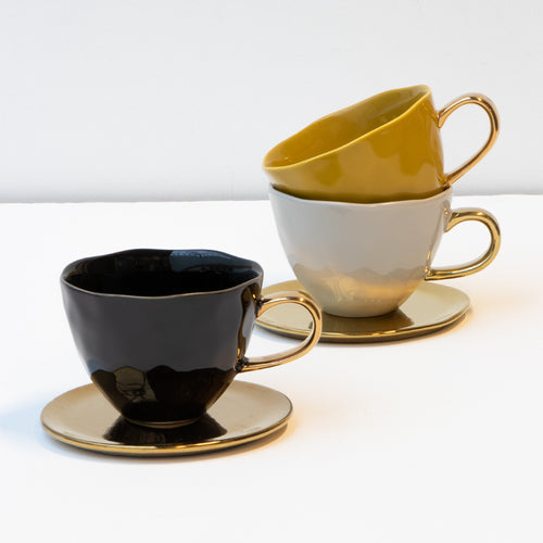 Urban Nature Culture Good Morning kopje Cappuccino / Tea - Black - 11x8cm - vtwonen shop