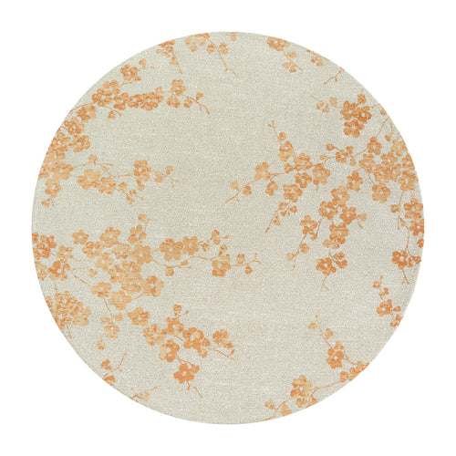Louis De Poortere binnen & buiten machinewasbaar vloerkleed Sakura van 70% gerecycled PET - beige - 140x140cm