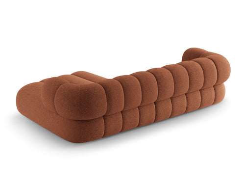 Cosmopolitan Design Hoekbank Koge 5-zits, chenille baksteen - 165x270x70cm