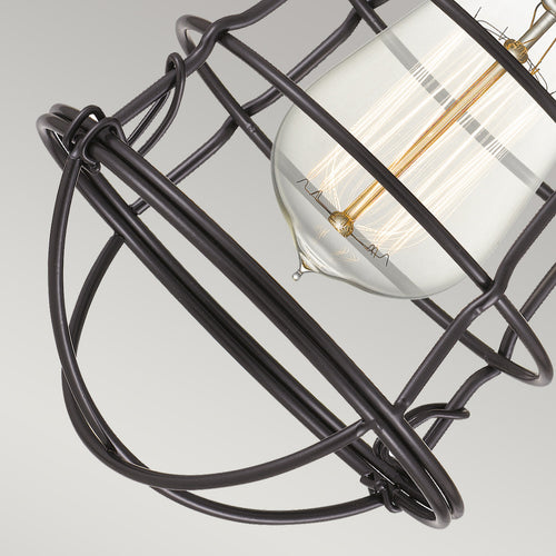 Elstead Quoizel Mixon Semi Flush Plafondlamp Palladiaans Brons